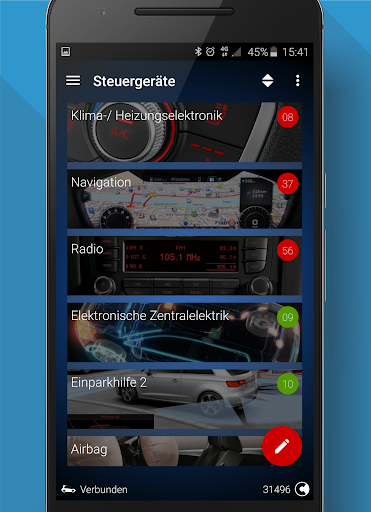 OBDeleven VAG Autodiagnose Screenshot