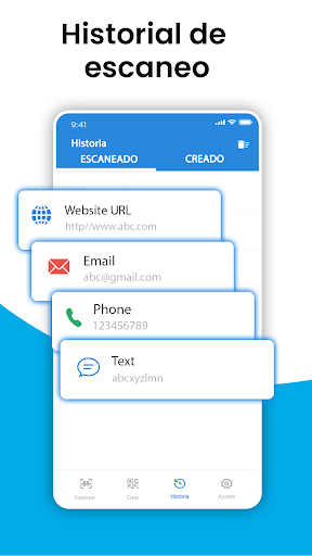 Captura de pantalla de Lector QR:escáner código barra