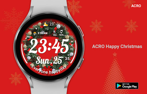 Captura de pantalla de ACRO Happy Christmas Watchface
