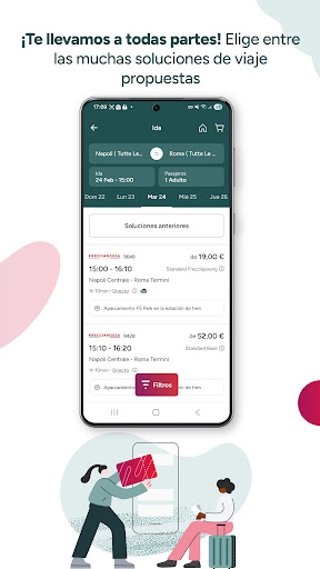 Captura de pantalla de Trenitalia