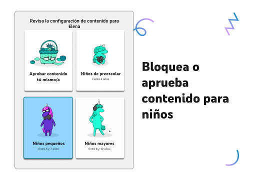 Captura de pantalla de YouTube Kids