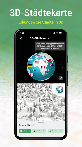 Erdkart Satelliten-Live-Ansic Screenshot