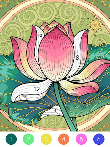 Tangle Color by Number Book screenshot