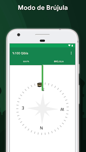 Captura de pantalla de Qibla Brújula, Compass 100%