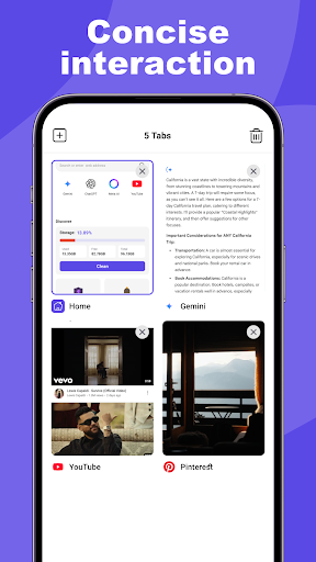 Captura de pantalla de AI Browser - Safe & Fast