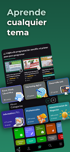 Captura de pantalla de Cursa - Cursos online