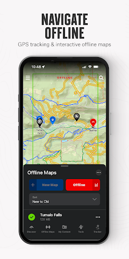 Captura de pantalla de onX Backcountry Trail Maps GPS