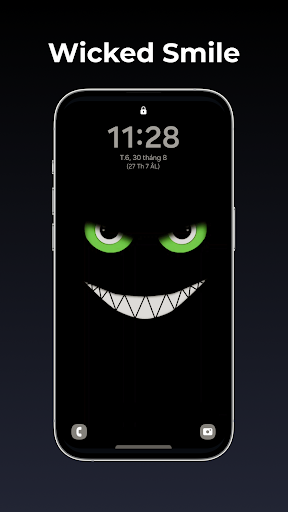Captura de pantalla de Wicked & Silly smile Wallpaper