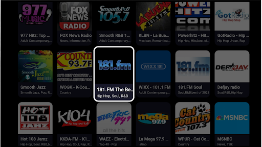 Radio FM: Live-Radio-App Screenshot
