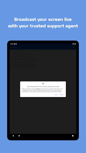 Captura de pantalla de LogMeIn Rescue Customer
