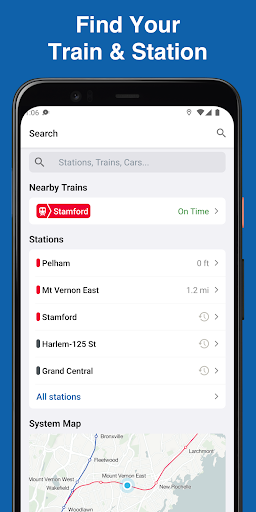 Captura de pantalla de MTA TrainTime
