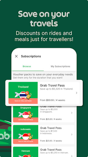 Captura de pantalla de Grab - Taxi & Food Delivery