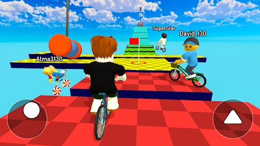 Captura de pantalla de Obby bike: Parkour Adventure