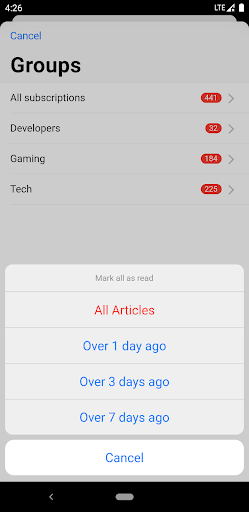 Captura de pantalla de Fluent Reader Lite - RSS Clien