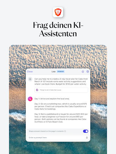 Brave Private VPN Browser Screenshot