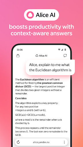 Yandex Browser with Alice AI screenshot