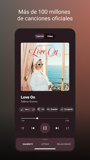 Captura de pantalla de YouTube Music