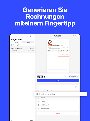 Invoice2go: Rechnung schreiben Screenshot