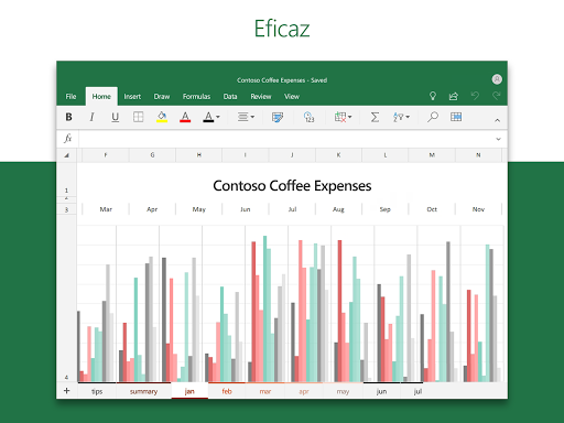 Captura de pantalla de Microsoft Excel: Spreadsheets