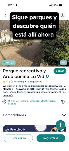 Captura de pantalla de DogPack: Parques, perros y más