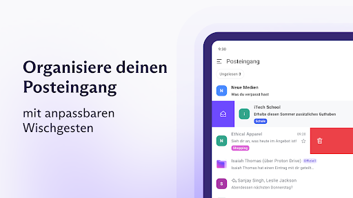 Proton Mail: sichere E-Mails Screenshot