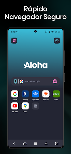 Captura de pantalla de Aloha Navegador Privado - VPN