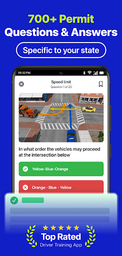 DMV Permit Practice Test 2026 Screenshot