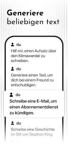 Chat Bot AI - KI auf Deutsch Screenshot
