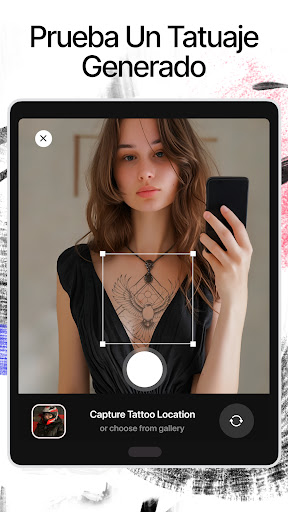 Captura de pantalla de Ink AI: Tatuajes de diseño IA