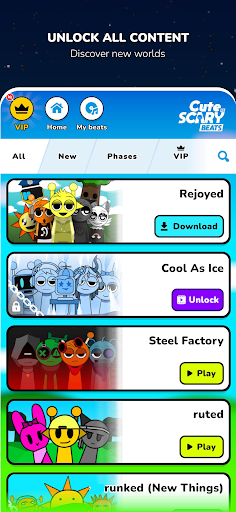 Cute vs Scary Beats™ 2 Sprunki Screenshot