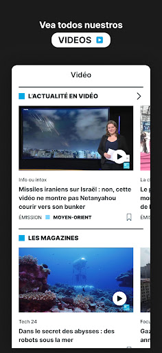 Captura de pantalla de FRANCE 24 - Noticias 24/7