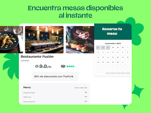 Captura de pantalla de TheFork - Reserva restaurantes
