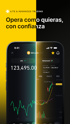 Captura de pantalla de Binance.US: Compra cripto