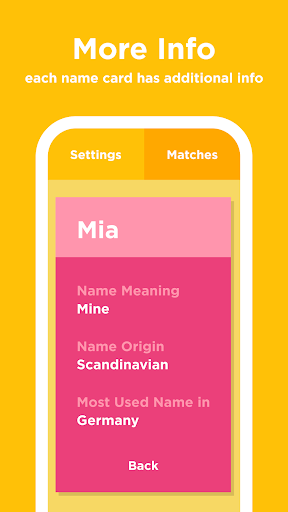 Captura de pantalla de Babyname