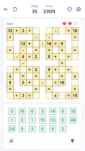 Mathematik-Puzzles - Crossmath Screenshot