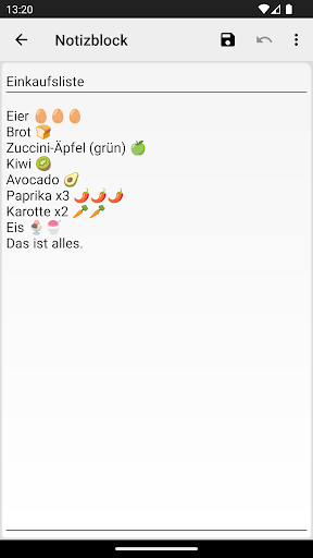 Notepad - einfache Notizen Screenshot