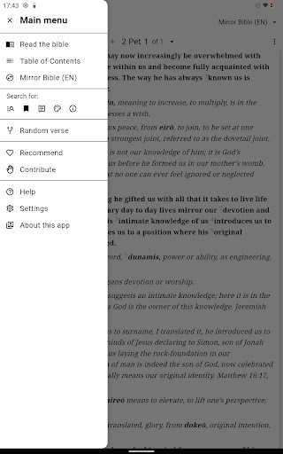 Captura de pantalla de Mirror Study Bible