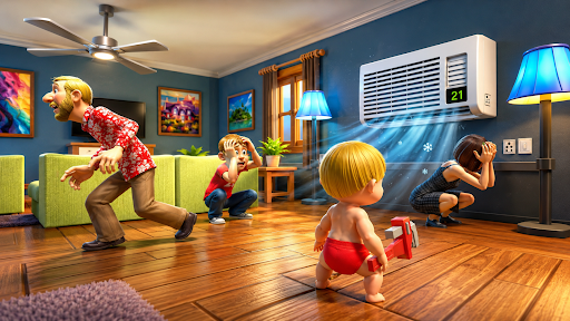 Captura de pantalla de Rainbow Prank: Hide Daddy