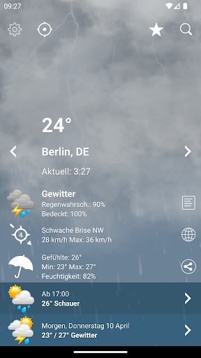 Wetter Deutschland XL PRO Screenshot