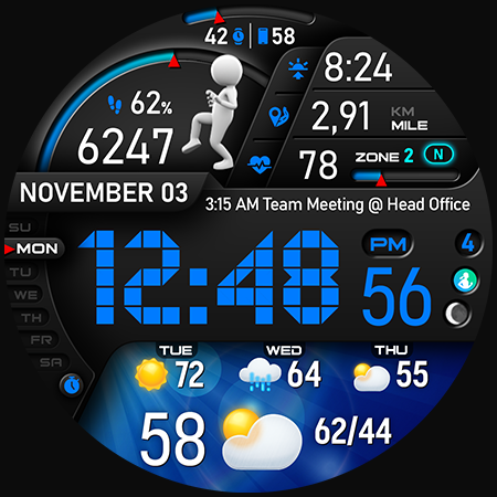 Captura de pantalla de PER23 Digital Watch Face