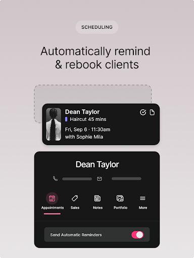 Captura de pantalla de GlossGenius: Booking, Payments