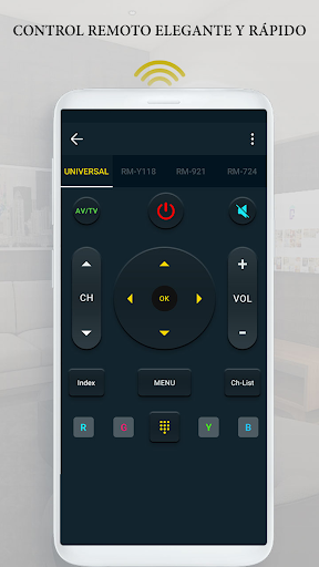 Captura de pantalla de Mando Universal para tv