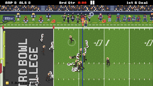 Captura de pantalla de Retro Bowl College