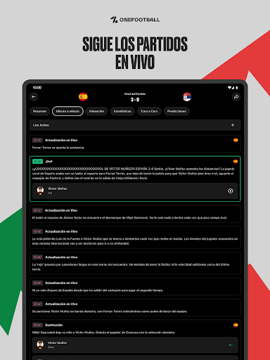 Captura de pantalla de OneFootball: Resultados Fútbol