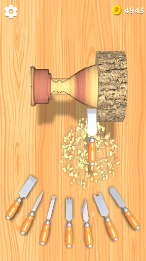 Captura de pantalla de Wood Turning 3D - Carving Game