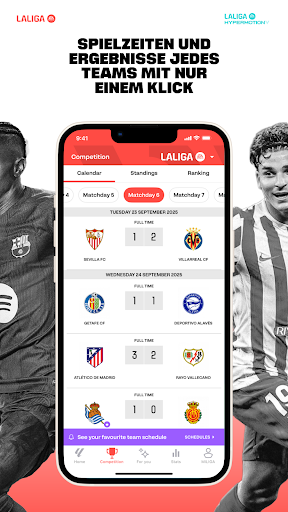 Offizielle LALIGA App 2025/26 Screenshot