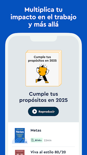 Captura de pantalla de Blinkist: Resúmenes de libros