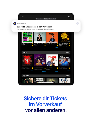 Captura de pantalla de EVENTIM DE: Tickets für Events