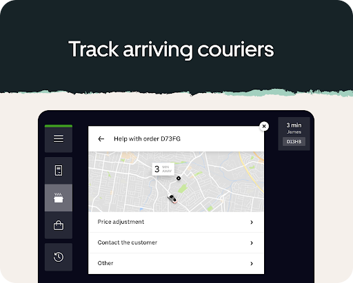 Captura de pantalla de Uber Eats : Gestor de Pedidos