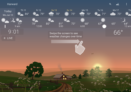 YoWindow Weather and wallpaper screenshot